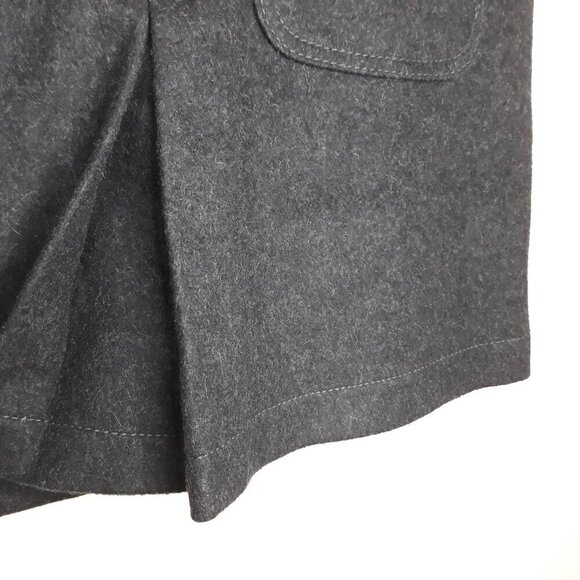Gap Virgin Wool Blend Mini Skirt 4 Dark Academia Preppy Old Money Y2K - Picture 4 of 8